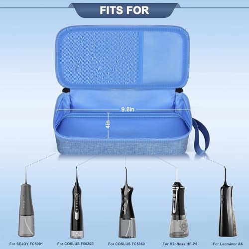 Tanmqin Case Compatible with COSLUS/for Nicwell/for Leominor/for Bitvae Water Dental Flosser Teeth Pick Cordless Irrigator. Water Floss Pick Carrying Storage Holder(Bag Only) - Image 2