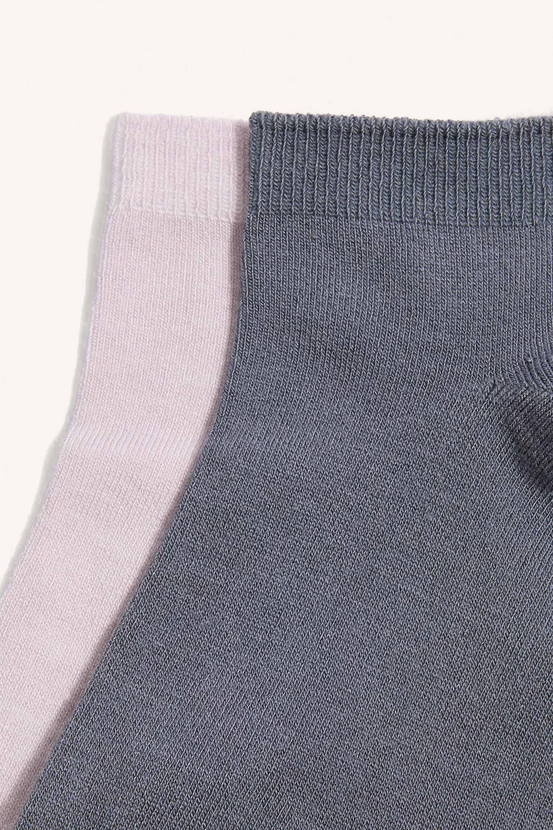 Defacto  Woman 2-Pack Seamless Modal Short Socks for Women | Best Price UAE