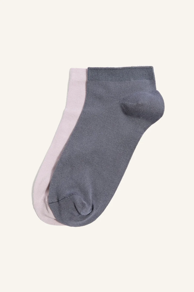 Woman 2-Pack Seamless Modal Short Socks