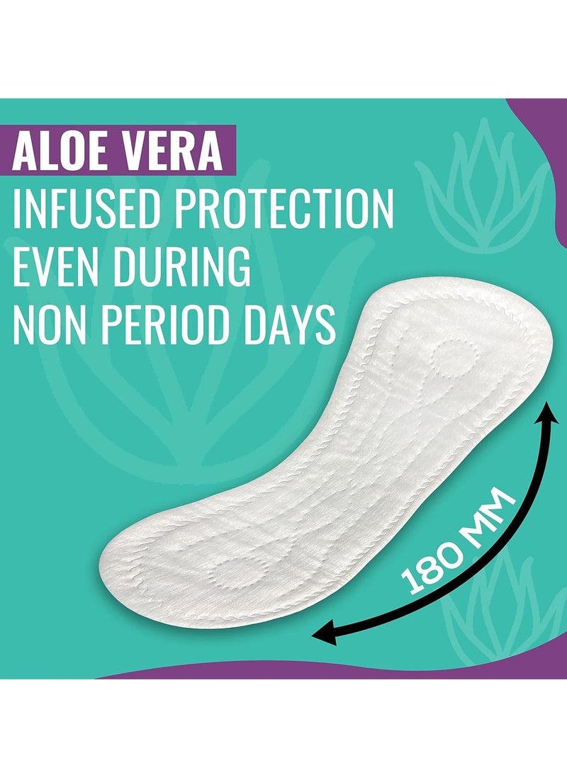 Evereve Evereve Anti-Bacterial Panty Liners for Women, Pack of 60, 180mm Length, with Aloe Vera, Protection Against Leakage, Discharge & Rashes for 8 hours, provides freshness for non-period days & spotting - Image 4
