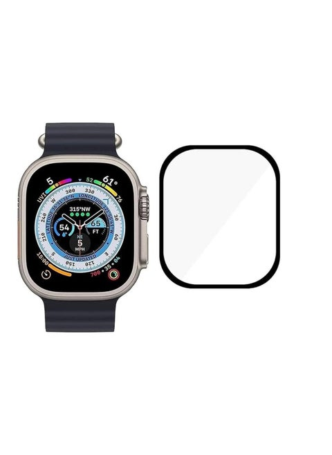 Screen 49mm Protector For Apple Watch Series 8 Ultra 49mm 3D Curved Soft Edge Protective Film .Anti-Scratch. Bubble Free Ultra Shatterproof