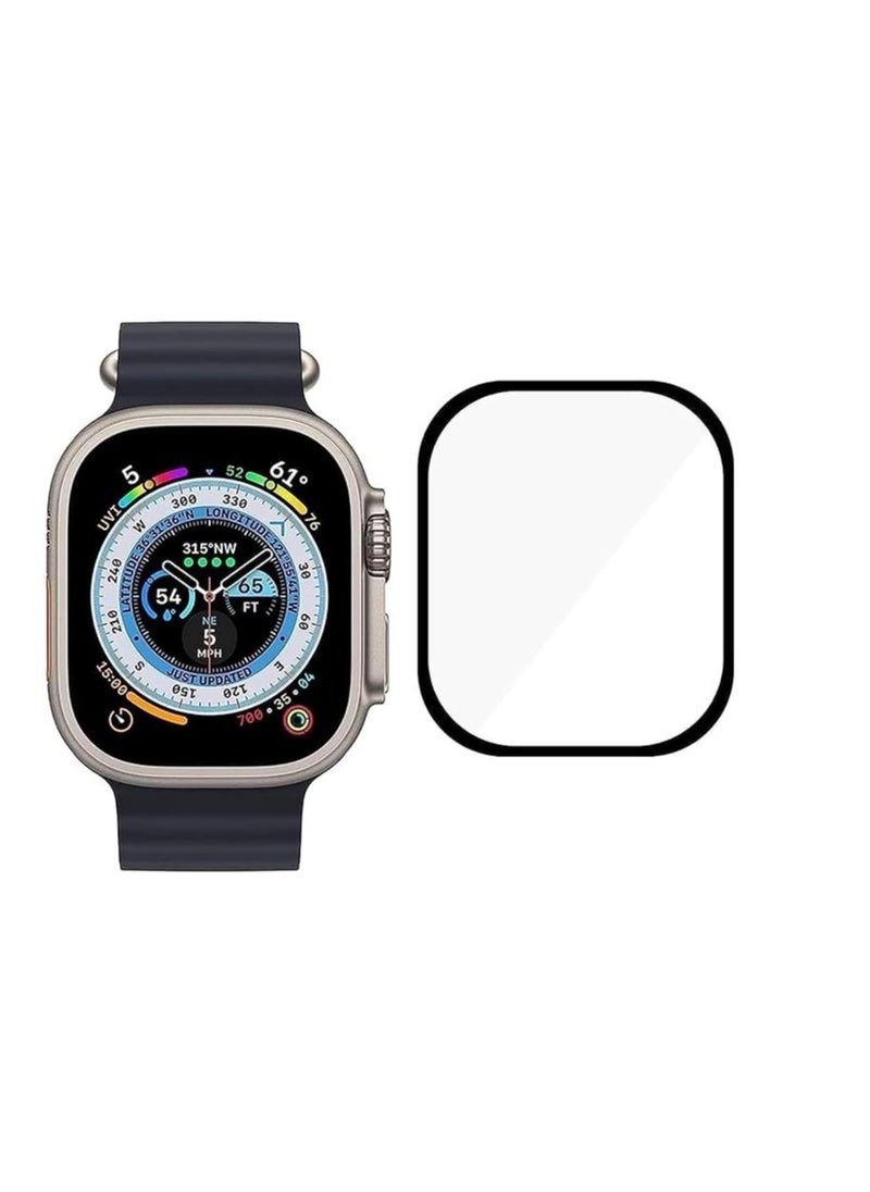 Generic Screen 49mm Protector For Apple Watch Series 8 Ultra 49mm 3D Curved Soft Edge Protective Film .Anti-Scratch. Bubble Free Ultra Shatterproof 