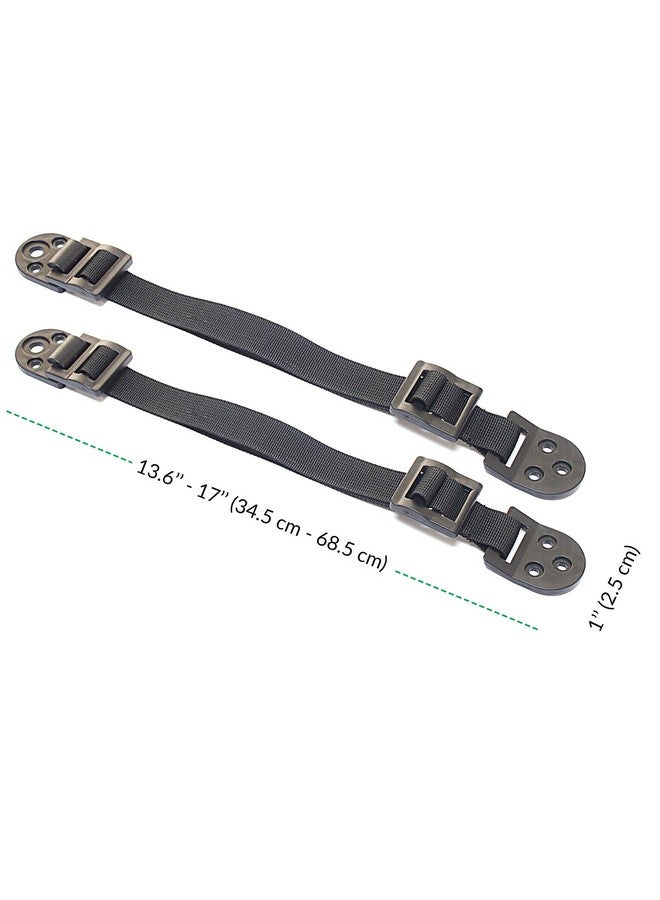 بوكسيكي كيدز أشرطة أثاث الأطفال من بوكسيكي - شريط مضاد للانقلاب لحماية الطفل وسلامته - عبوة من 8 أشرطة حائط قابلة للتعديل وأشرطة تلفزيون - مثبتات لتثبيت الأرفف والخزائن (أسود) - Image 2