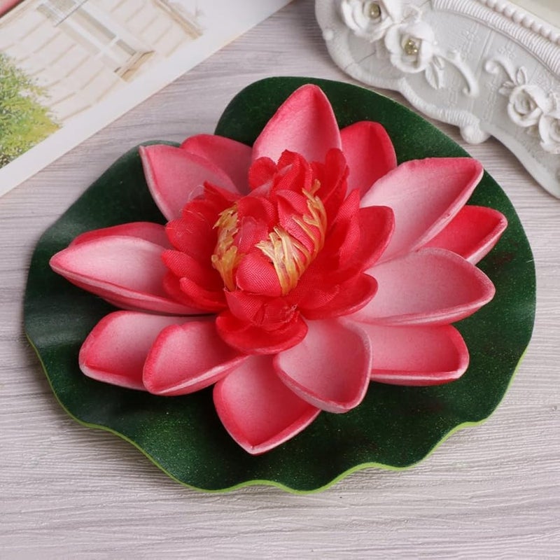 Colorful Artificial Floating Flowers for Fish Tank Garden Pond Decor - Image 5