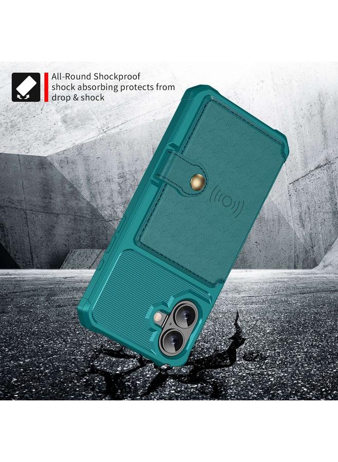 erorex Case For iPhone 16 Magnetic Wallet Card Bag Leather Phone Case - Image 4