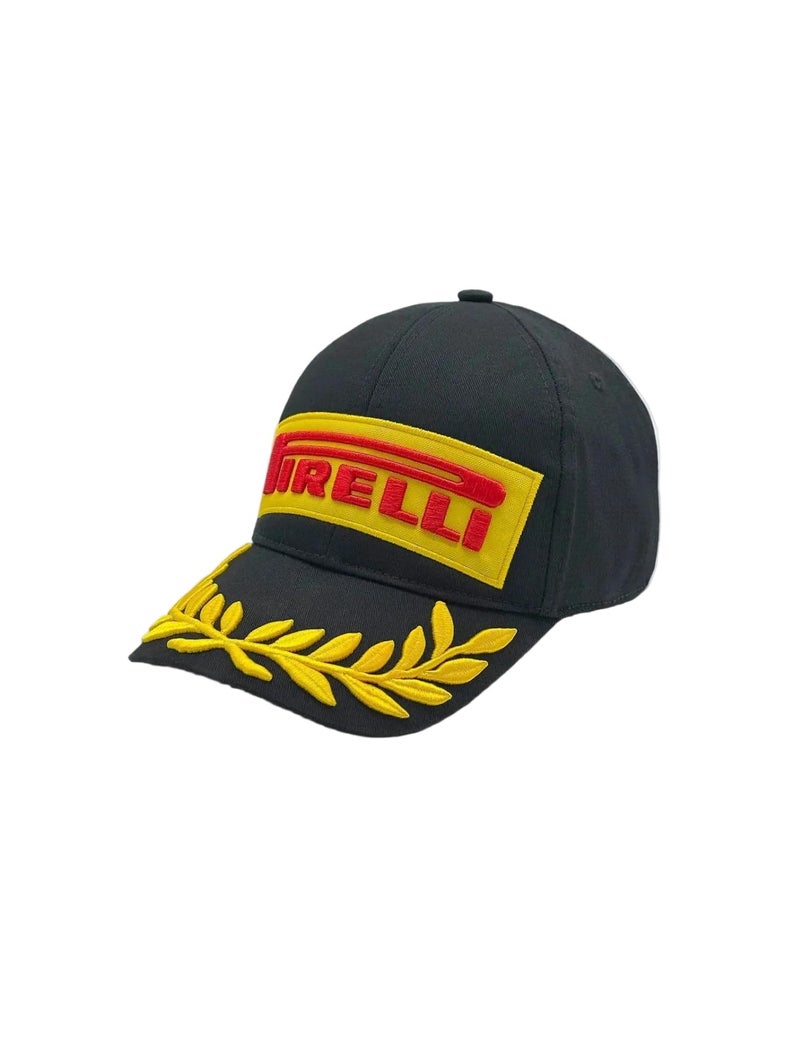 Pirelli Unisex Adult Podium 1st Place Champion Cap Adjustable Strapback Hat (US, Alpha, One Size, Black) - Image 1