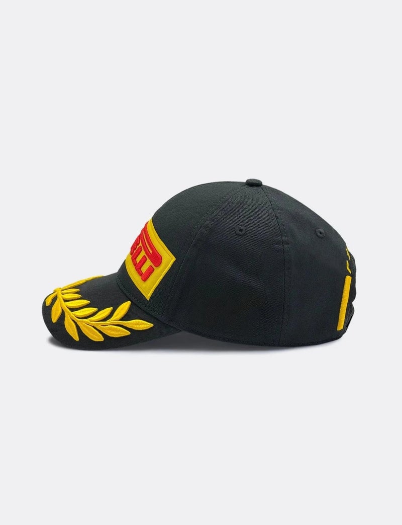 Pirelli Unisex Adult Podium 1st Place Champion Cap Adjustable Strapback Hat (US, Alpha, One Size, Black) - Image 4