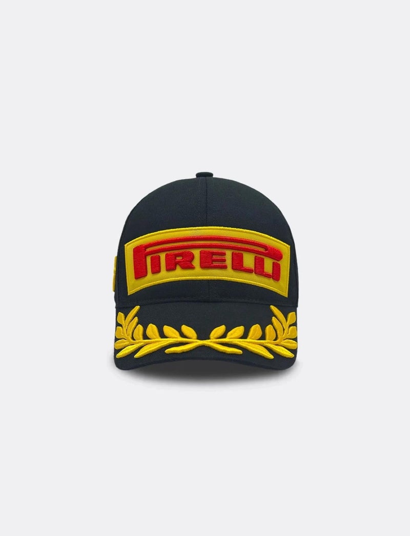 Pirelli Unisex Adult Podium 1st Place Champion Cap Adjustable Strapback Hat (US, Alpha, One Size, Black) - Image 2