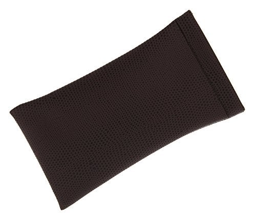 LBI Snake Skin Spring Top Eyeglass Case For Men And Women, Squeeze Top Case, Brown - Image 4