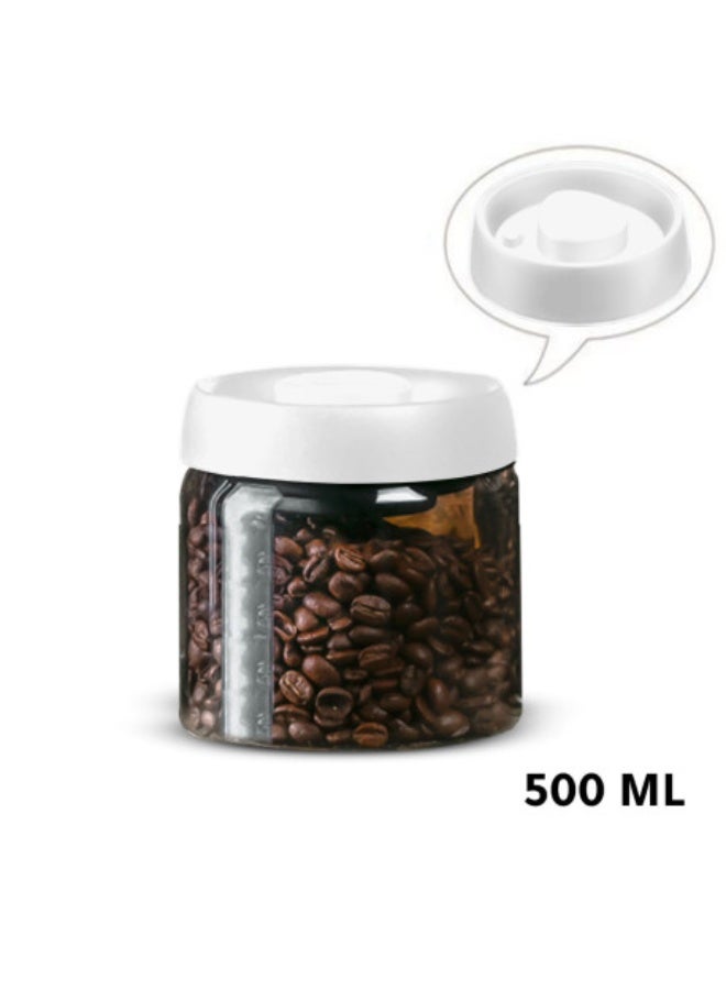 Vacuum coffee pot, glass container for storing coffee beans - Image 1