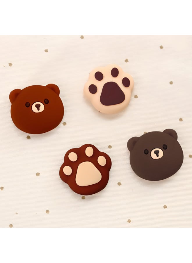 PS5 Rocker Cap NS Pro Rocker Cap Button Cap Xbox Gamepad Silicone Cap Bear Protection Cap-Product Color:7 (pack Of Four, Non-refundable And Non-exchangeable)  - Image 3