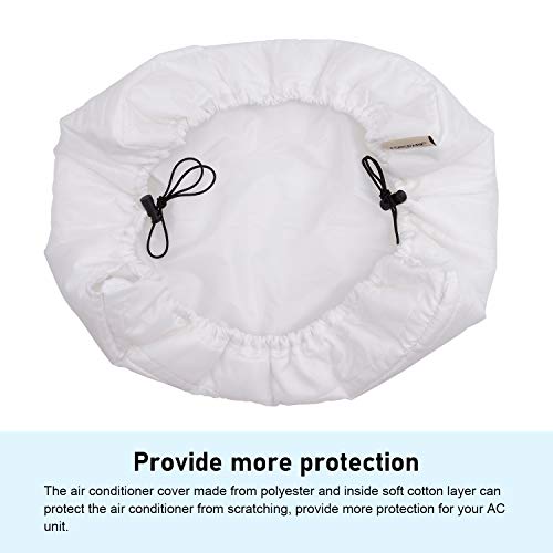 FORSPARK Indoor Air Conditioner Cover, AC Covers for Inside with Free Drawstring, 28L x 20H x 3.5D inches White - Image 4