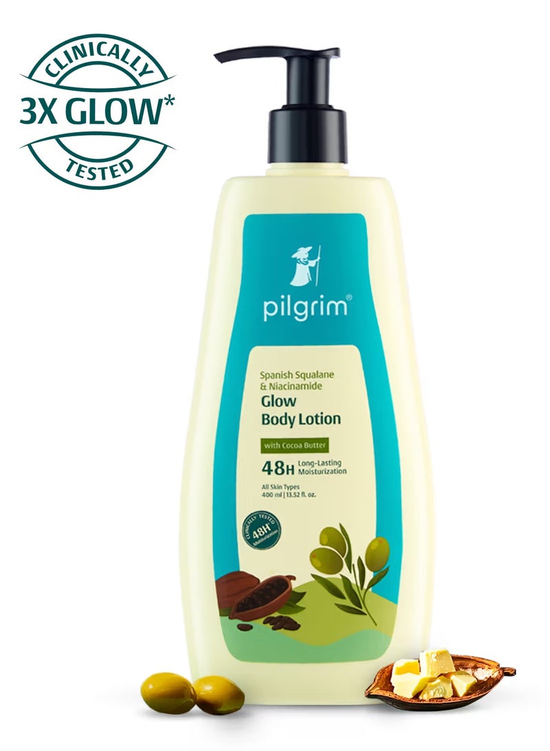PILGRIM Pilgrim Spanish Squalane & Niacinamide GLOW BODY LOTION 400 ml  - Image 1
