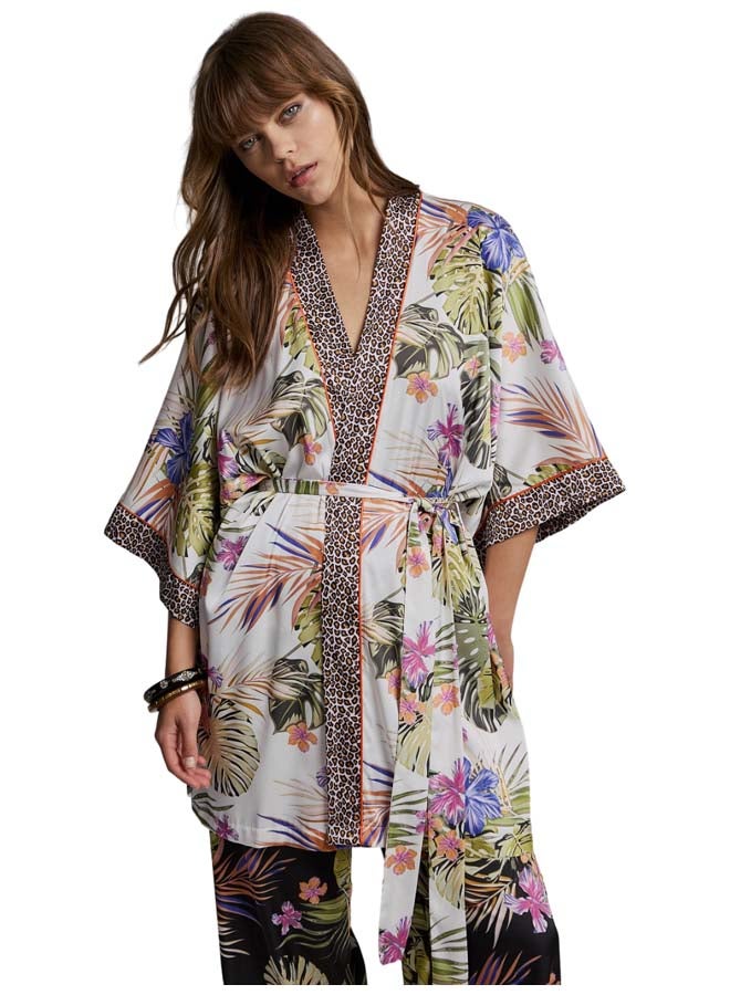 BSB Mini satin printed kimono  - Image 1