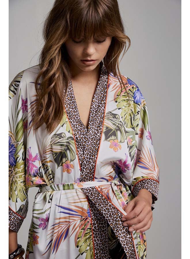 BSB Mini satin printed kimono  - Image 4