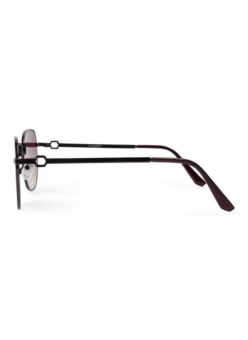 Woggles UV- Protected  Copper Hexagonal Sunglasses  - Image 5