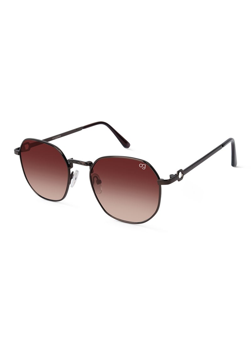 Woggles UV- Protected  Copper Hexagonal Sunglasses  - Image 1