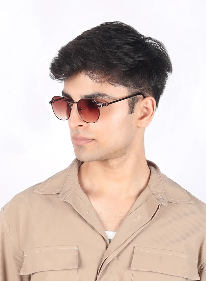 Woggles UV- Protected  Copper Hexagonal Sunglasses