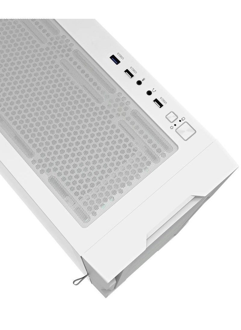 دارك فلاش - DarkFlash DK431 Glass ATX، 4 مراوح aRGB مثبتة مسبقًا، لوحة أمامية من الزجاج المقسى، مشعاع يصل إلى 360 مم ودعم مراوح 12x، SPCC + مواد من الزجاج المقسى - Image 1