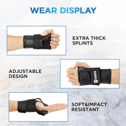 Tanden Wrist Guards for Skating Protective Gear Kids and Adult Wrist Guards for Roller Skating Snowboarding Ski Skateboard - Image 4