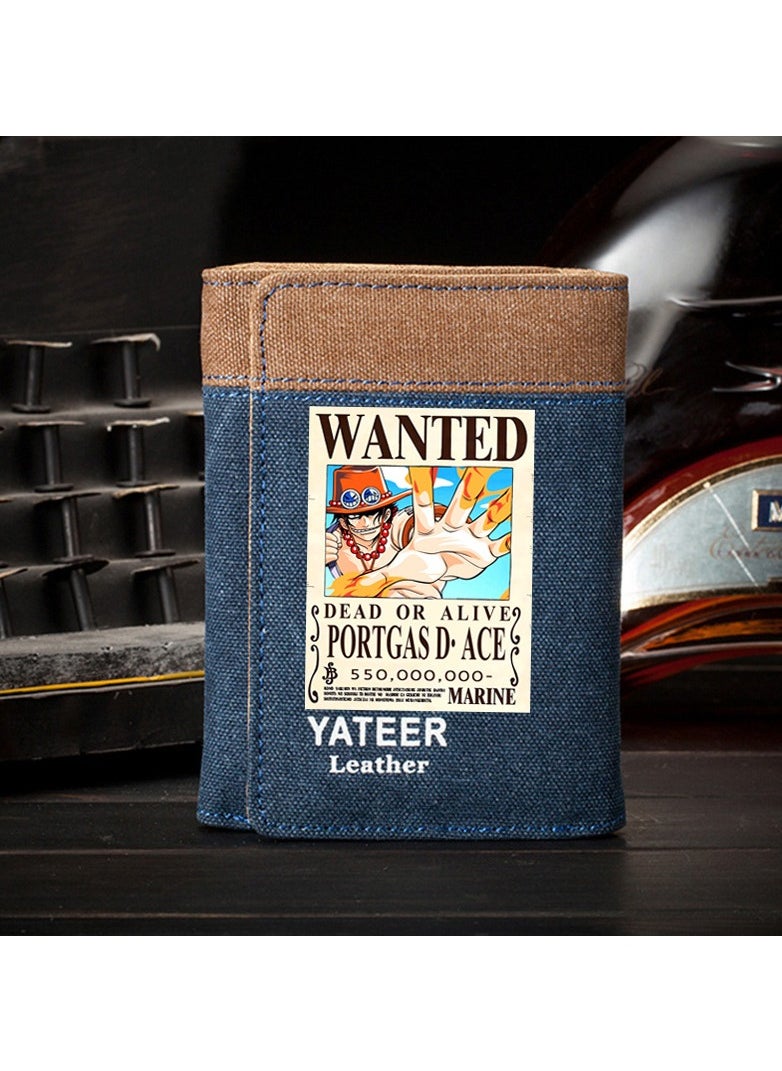 KUYING New ONE PIECE Canvas Vertical Wallet 