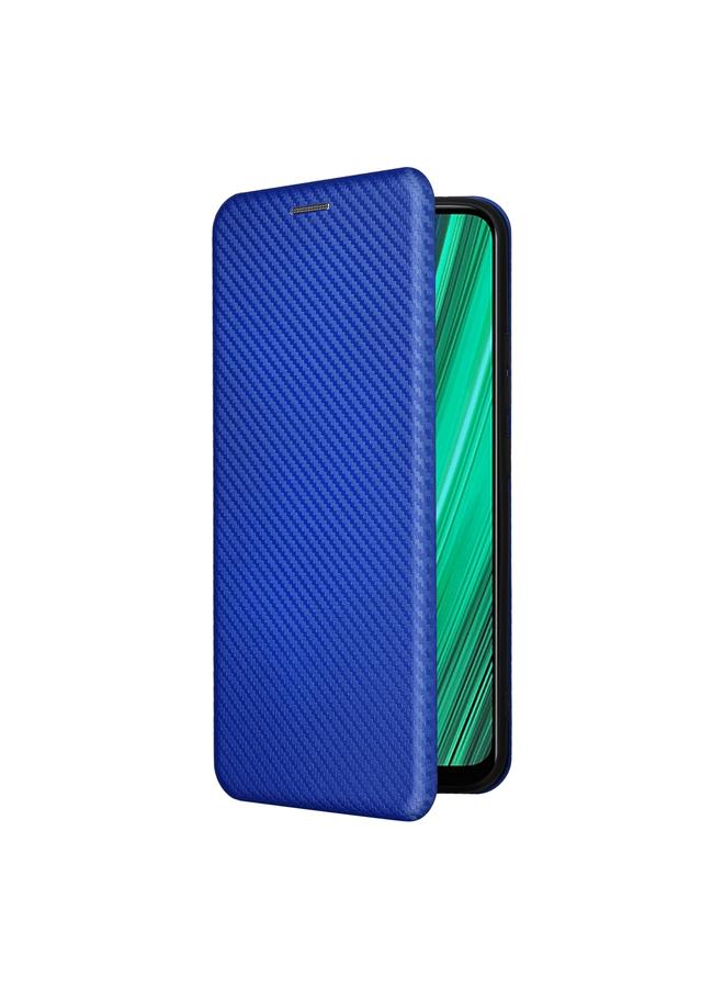 اس-توب جراب هاتف Realme Narzo 50A مصنوع من ألياف الكربون وجلد قابل للطي - Image 2
