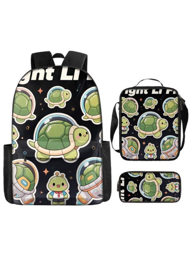 واضح من النار حقيبة كرتونية من ثلاث قطع، يسهل التعامل معها في مناسبات مختلفة (متوفرة للطلاب والأطفال والأصدقاء في النزهايات وتسلق الجبال والتعليم المدرسي وما إلى ذلك) | الكتفين + حقائب اليد + حقائب القرطاسية | موسم العودة إلى المدرسة / هدايا المهرجان - 15 - Image 2