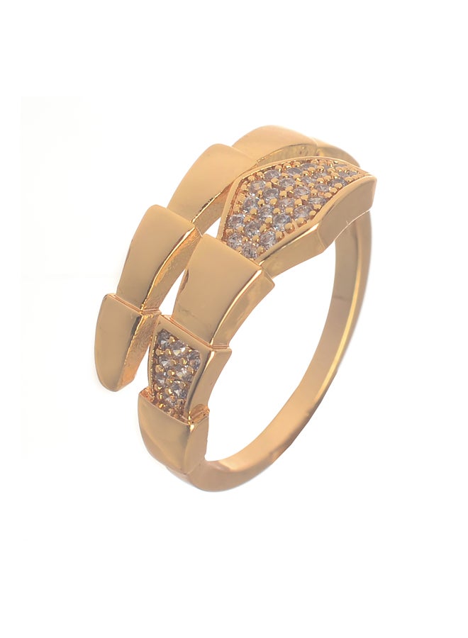 Akher el Ankoud Gold Zircon Ring  - Image 1