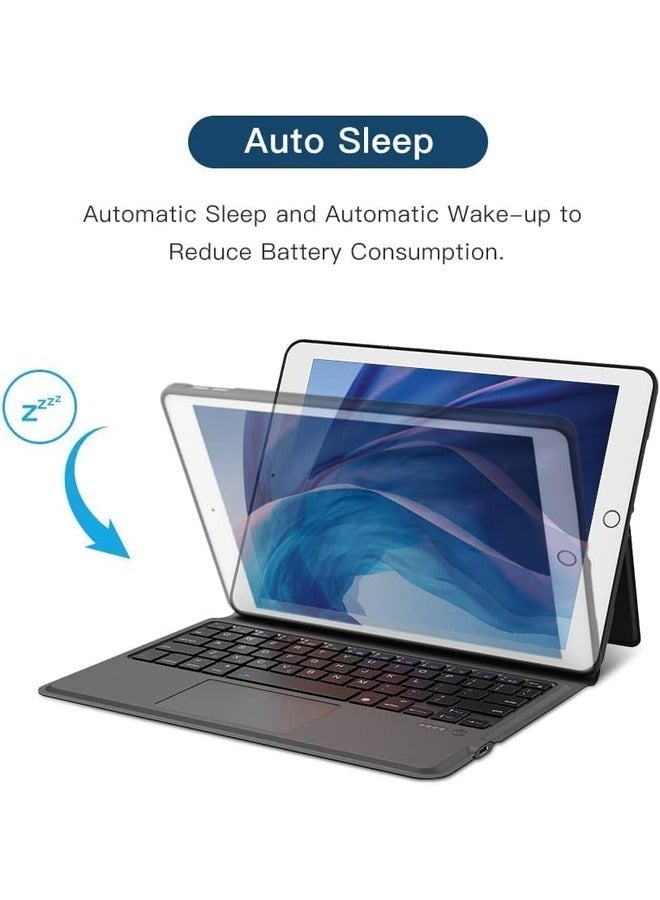 إلترازون 10.9-11 Inch iPad Keyboard Case with Trackpad - Compatible with iPad 8th/7th Gen (2020/2019), iPad Air 3 (2019), and iPad Pro 10.5" (2017) - Folio Cover - Image 5