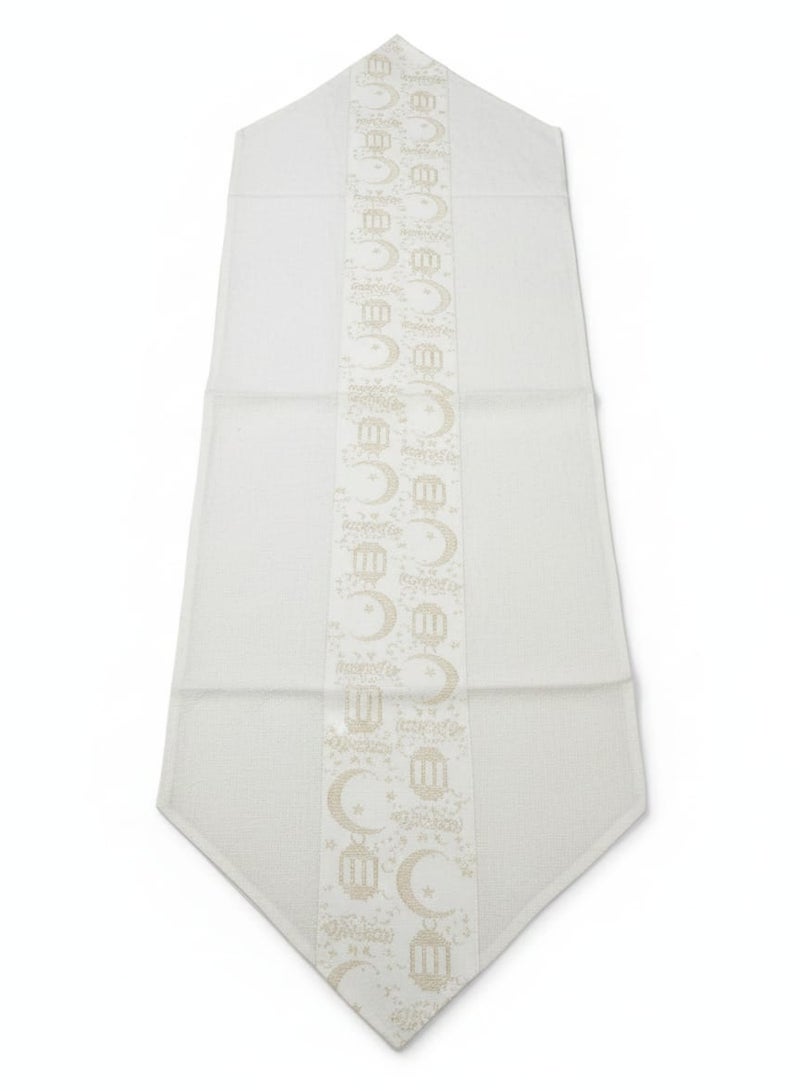 Ramadan 3 piece decor set (2 cushion covers + table runner) with a modern Islamic design - Image 3