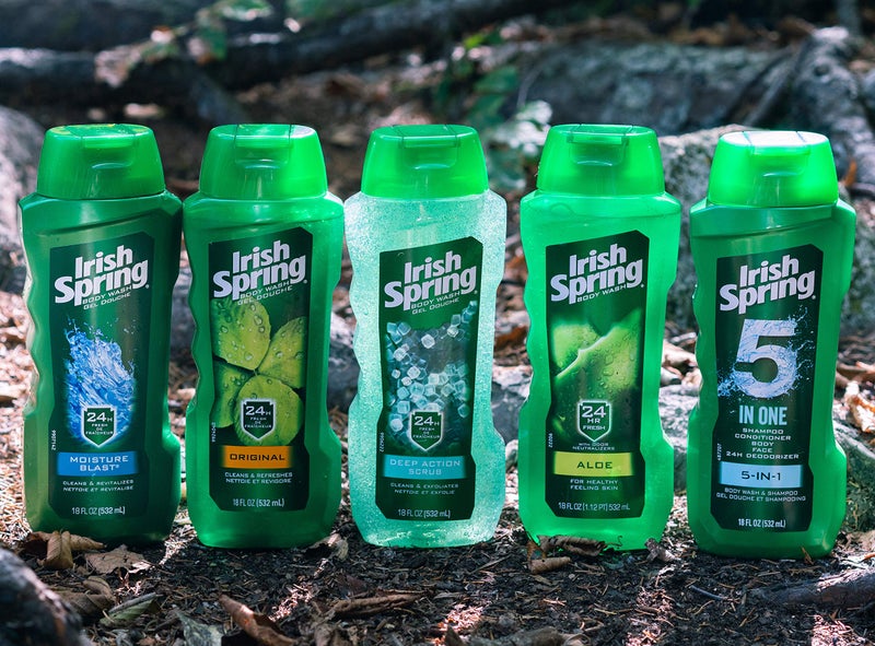 Irish Spring جل استحمام مرطب للرجال من آيريش سبرينغ، انفجار رطوبة - 18 أونصة سائلة (عبوتان)  - Image 2