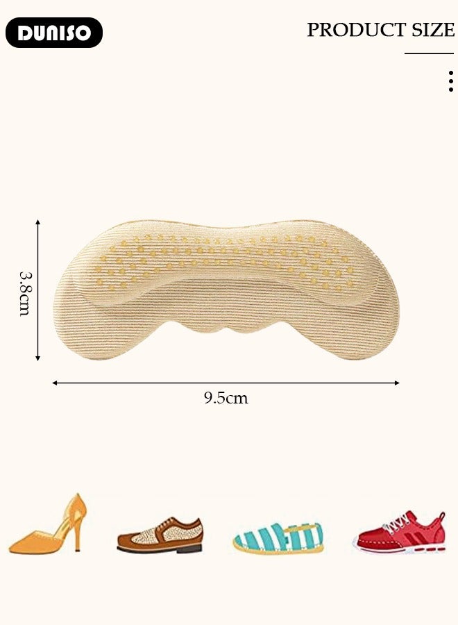 DUNISO 3 Pairs Heel Pads, Heel Cushion Pads for Loose Shoes, Self-Adhesive Heel Liners, Reusable Heel Protector, Improved Shoe Fit and Comfort, Improved inner Sole Preventing Heel Slipping & Blisters - Image 4