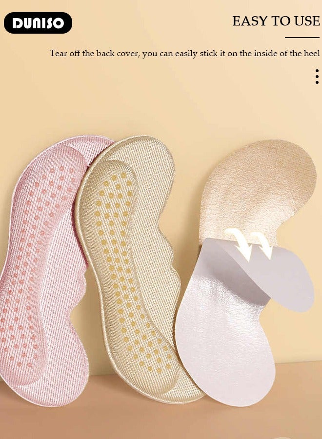 DUNISO 3 Pairs Heel Pads, Heel Cushion Pads for Loose Shoes, Self-Adhesive Heel Liners, Reusable Heel Protector, Improved Shoe Fit and Comfort, Improved inner Sole Preventing Heel Slipping & Blisters - Image 5
