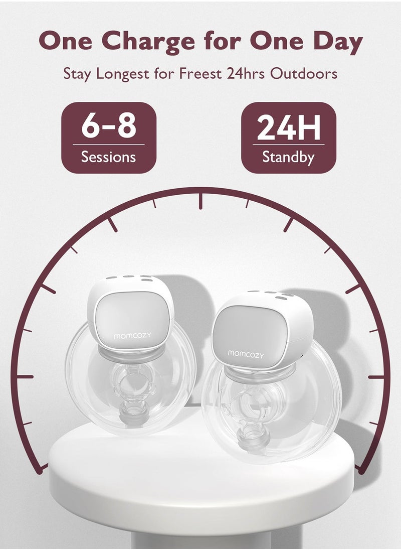 Momcozy S9 Pro Double Wearable, Hands Free Electric Breast Pump With LED Display 24mm  - Image 3