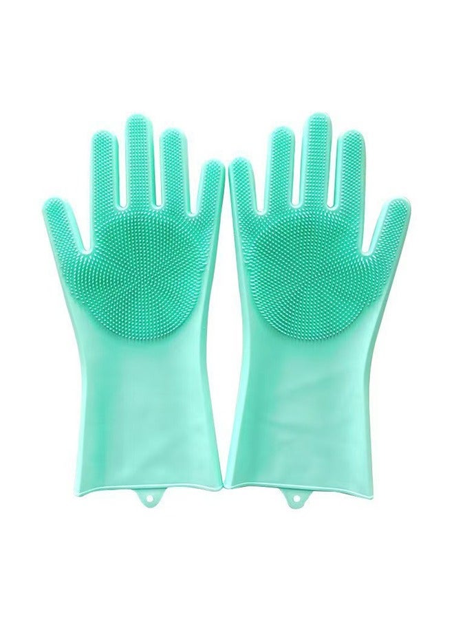 Generic Silicone Pet Grooming Gloves & Dishwashing Gloves with High-Density Teeth for Bathing, Cleaning Dishes, Cars, Dogs & Cats - Image 1