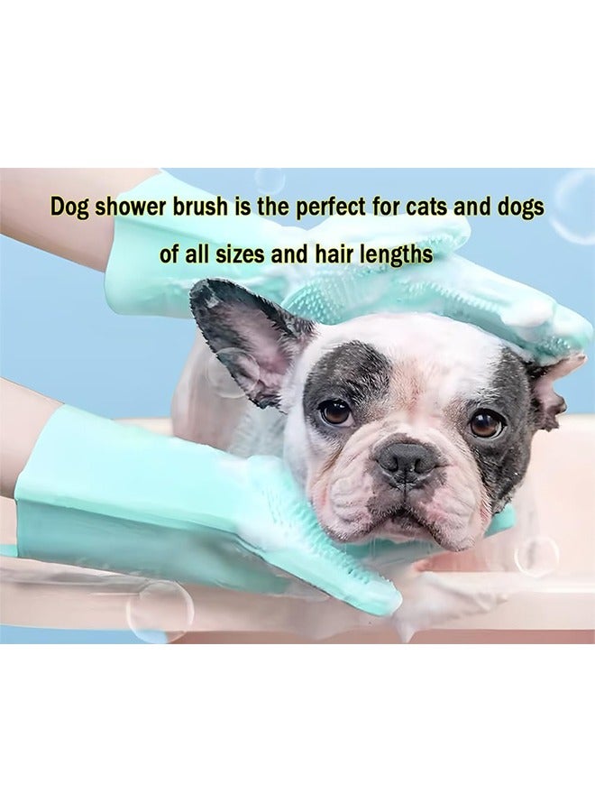 Generic Silicone Pet Grooming Gloves & Dishwashing Gloves with High-Density Teeth for Bathing, Cleaning Dishes, Cars, Dogs & Cats - Image 3