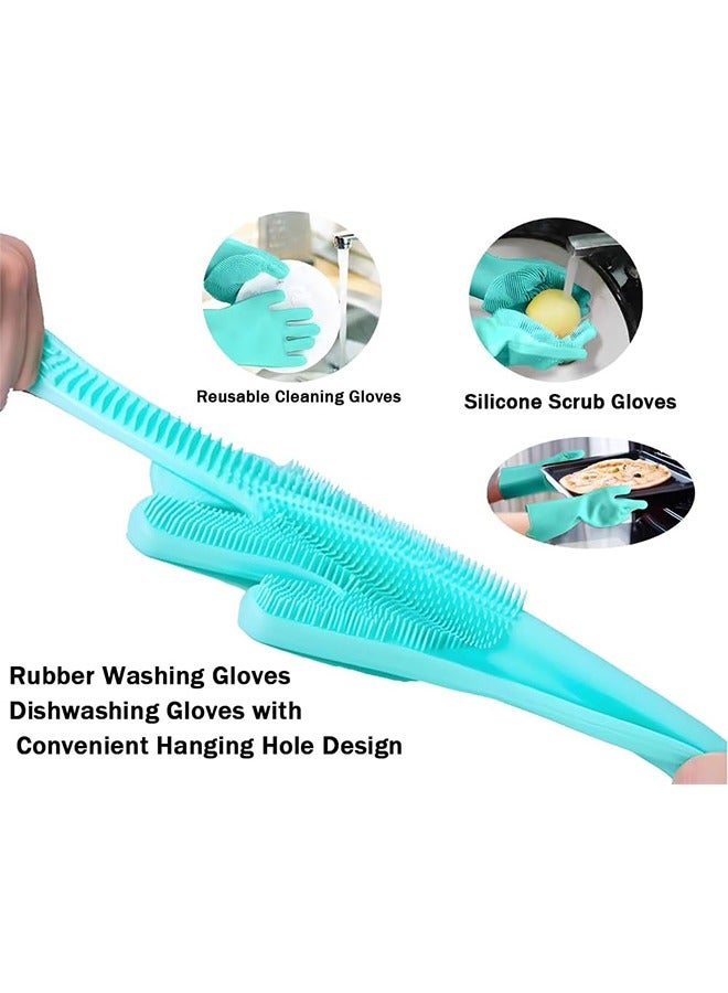 Generic Silicone Pet Grooming Gloves & Dishwashing Gloves with High-Density Teeth for Bathing, Cleaning Dishes, Cars, Dogs & Cats - Image 4