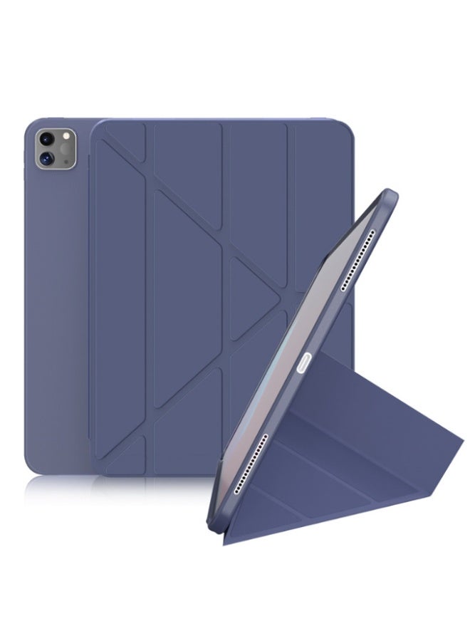 eGreen99 for iPad Air 13 inch (2024 6th M2 / 2025 7th M3 / 2026 8th M4) / ipad Pro 12.9 inch (22/21/20/18) Case Cover, Honeycomb 4+Y-Shaped Design, Multi Angle, Automatic Wake-Up/Sleep, Comfortable Skin Touch, Ultra-Thin Y-Shaped Bracket Protective Cover, Soft Tpu Back,Deep Blue - Image 1