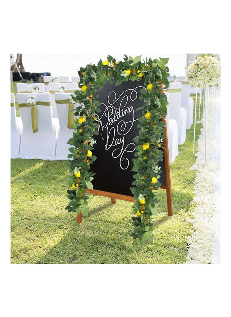 Generic Set of 2 12Ft Lemon Flower Garland for Summer Decor Perfect for Weddings Front Door and Wall Displays  - Image 4