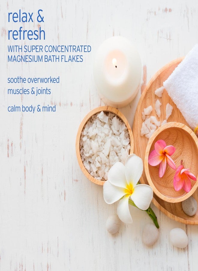 LIFE-FLO Pure Magnesium Bath Flakes - Epsom Salt Soak Alternative - Unscented Magnesium Flakes from The Zechstein Seabed - Relaxing Foot Bath with Ancient Trace Minerals - 60-Day Guarantee, 44oz - Image 3