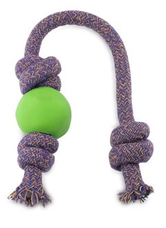 BECO Beco Rubber Ball on Rope Dog Toy Multicolor  - Image 1
