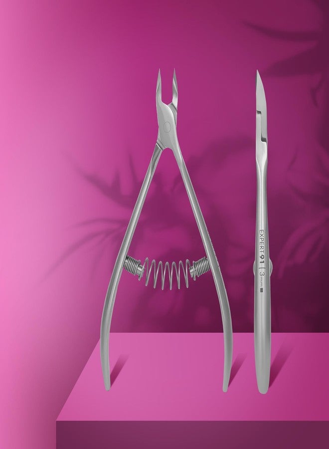 STALEKS PRO Expert 91 3mm Professional Cuticle Nippers - Stainless Steel Skin Nippers for Manicure - Image 2