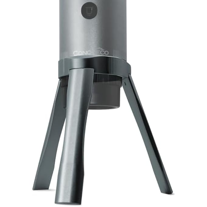 ريحني حامل ماكينة القهوة المحمولة حامل من الألومنيوم قابل للإزالة متوافق مع ماكينة الإسبريسو المحمولة الصغيرة باللون الفضي Pcm020S - Image 1