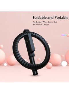 TYCOM Tycom Selfie stick 10" RGB Ring Light with 180 cm long Stand and 2 Phone Holders,TikTok Ring Light 12 RGB Color Modes for YouTube Video Vlog Live Stream Makeup with Remote Control.  - Image 5