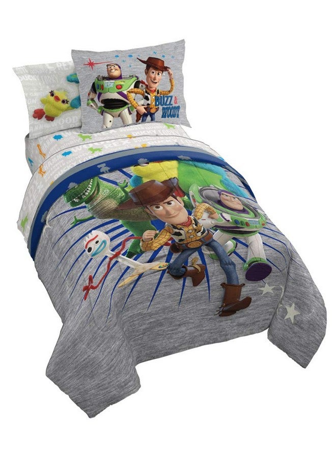 Jay Franco Disney Pixar Bed Set, Twin, Toy Story 4 - Image 1