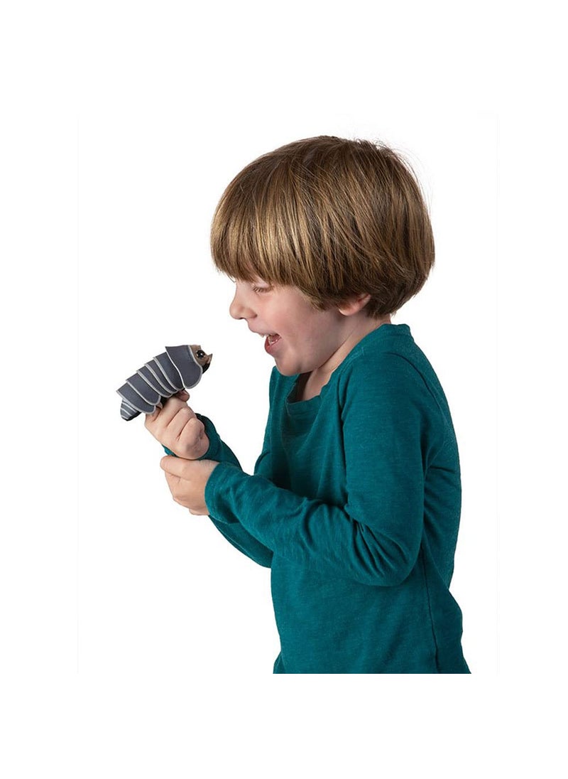 Folkmanis Folkmanis Mini Roly Poly Finger Puppet, Gray  - Image 4