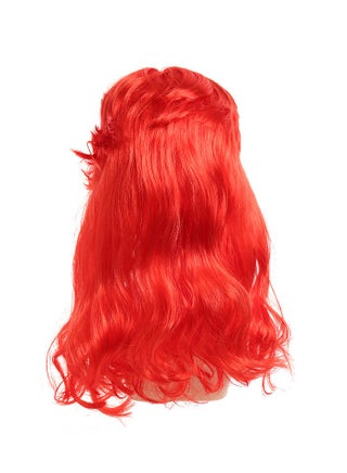 Cosplay Anime Wig Little Mermaid Wig Ariel Princess Wig Red Long Curly Starfish Wig - view 3