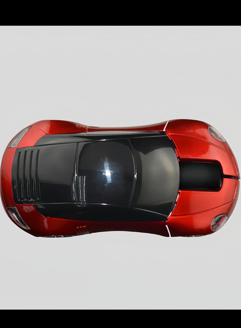 Wireless racing type optical multimedia mouse, red  - Image 2