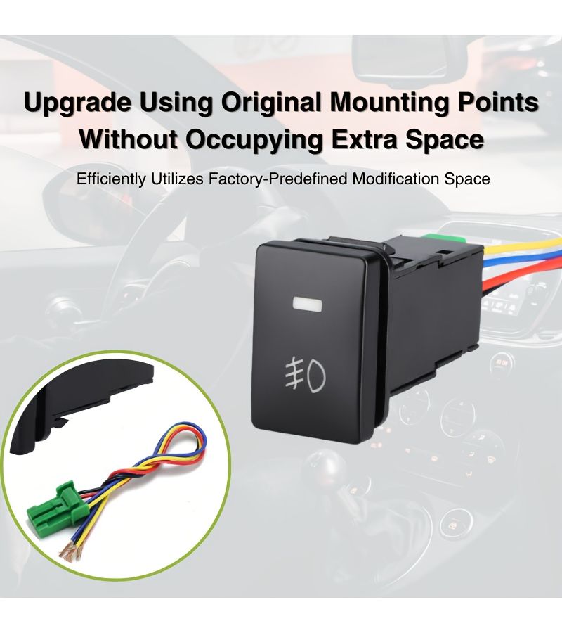 1 PC Toyota Fog Light Switch Replacement Part Modification Accessory For Car Headlights And Fog Lights Without Battery - Image 4