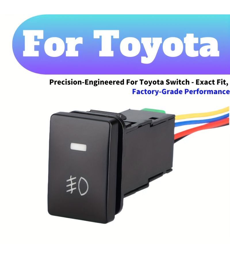 1 PC Toyota Fog Light Switch Replacement Part Modification Accessory For Car Headlights And Fog Lights Without Battery - Image 1
